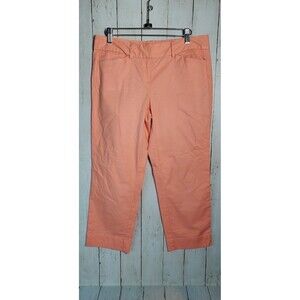 Ann Taylor Loft Womens Size 4 Skinny Chino Crop Pants Marisa Fit Pink
